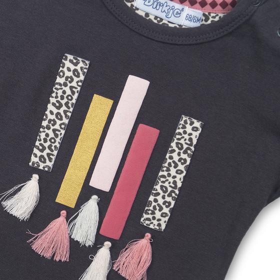 Langarmshirt mit Troddeln, Baumwolle