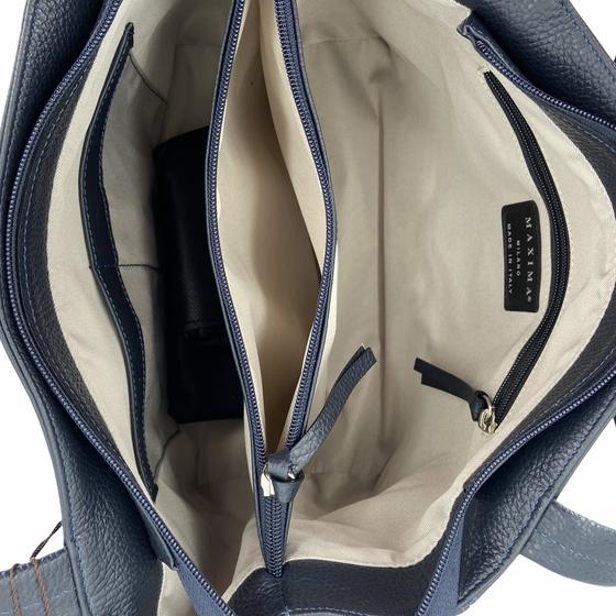 Maxima, Schultertasche blu scuro, mitternachtsblau