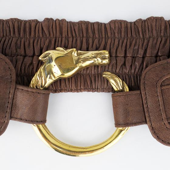 goldmarie Taillengürtel PFERD braun-brass