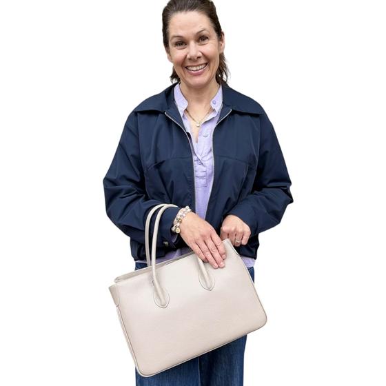 Maxima Handtasche mittel cappuccino beige