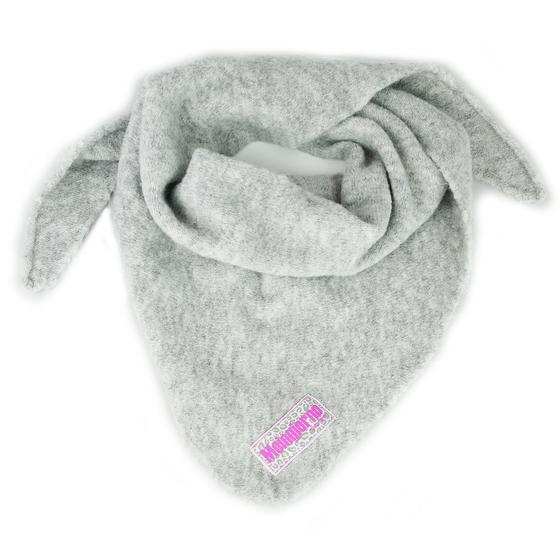 goldmarie Dreieckschal MOINGIORNO Gray Leo Label - hellgrau