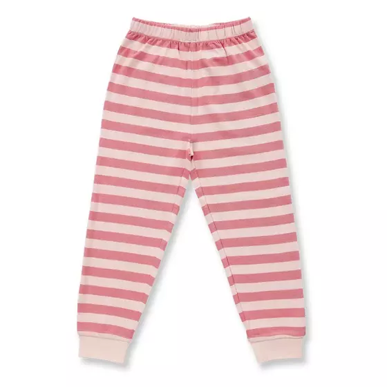 Sense Organics Pyjama Long John Peach Pink Stripes