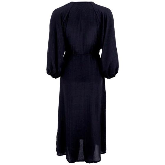 BLACK COLOUR Kleid V-Neck BCLuna 39081-BI - schwarz mit Glitzerfäden