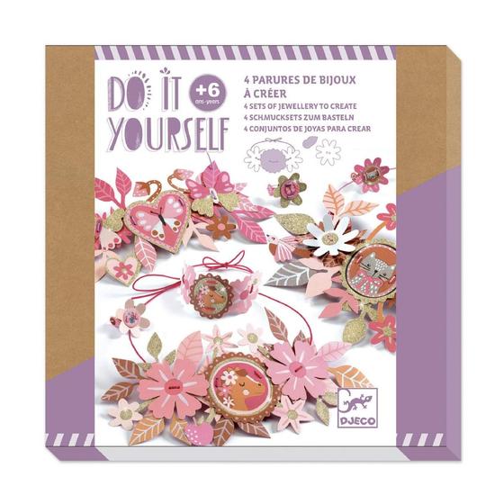 Djeco Do It Yourself Schmucksets zum Basteln Zarte Medaillons