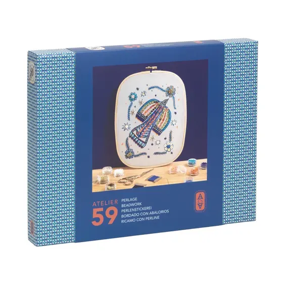 Djeco Atelier 59 Perlenstickerei Vogel