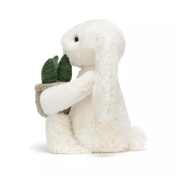 Jellycat Kuscheltier Cream Bunny mit Pflanze