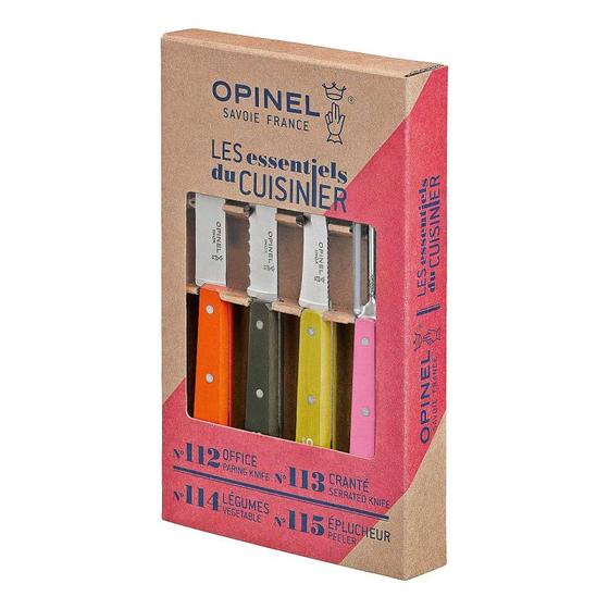 Opinel Küchenmesser Set, 4- teilig "Les Essentiels" 50ies