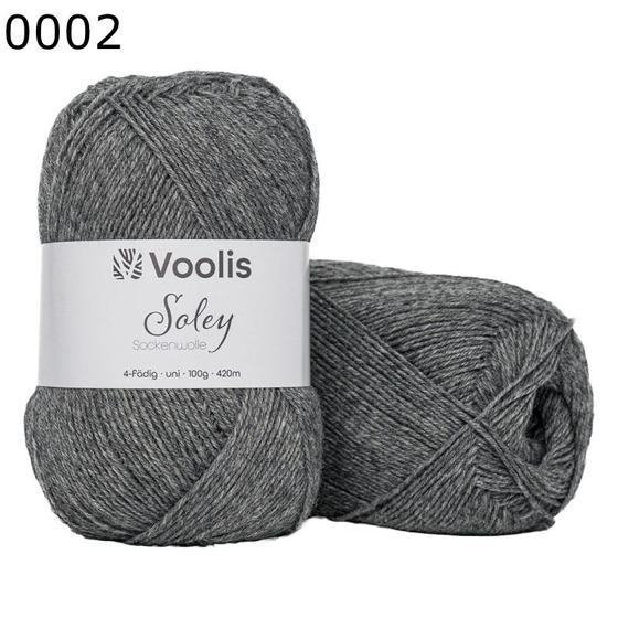 Voolis Soley uni dunkelgrau meliert