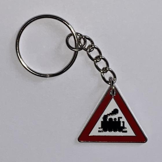 Schlüsselanhänger "Achtung Dampflok"