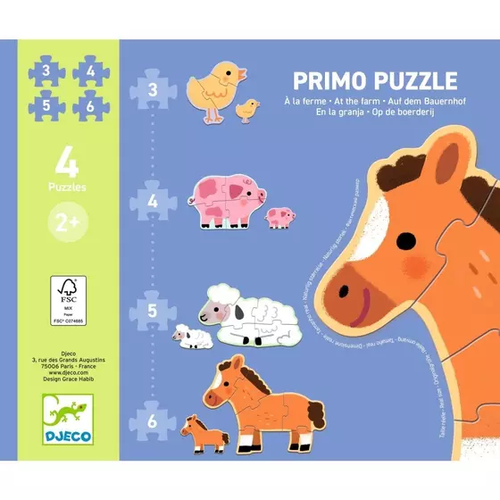 Djeco Erste Puzzle Bauernhof