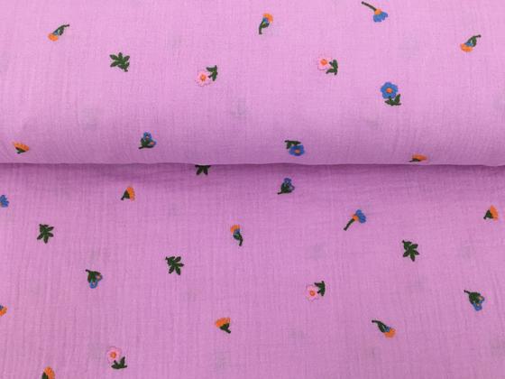 Musselin bestickt Blume