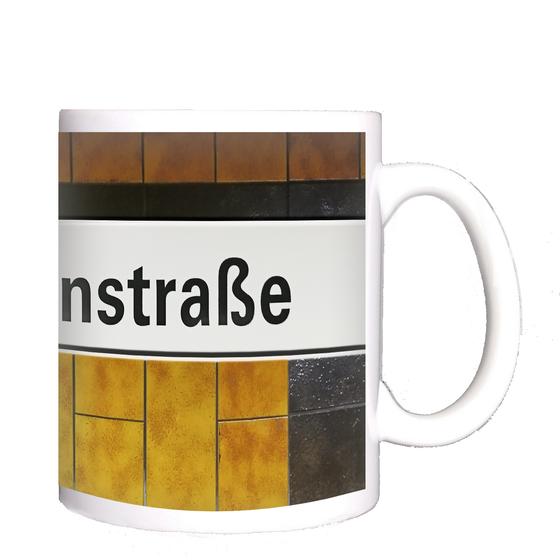 U-Bahn Kaffeebecher Kaffeetasse U-Bahnhof Schützenstraße Linie U47 U49 von tom bäcker Geschenkidee