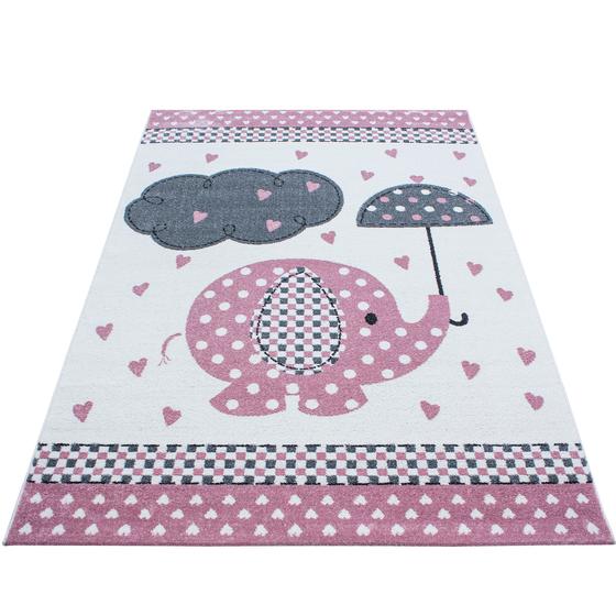 kids Cocuk halisi gri pembe 160 x 230 cm