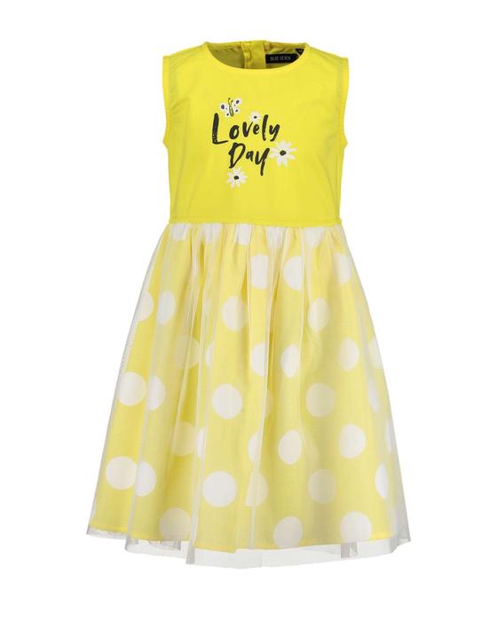 Kleid "Lovely Day" mit Tüll-Überrock, reine Baumwolle