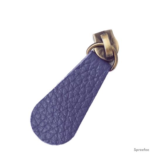 Lederzipper für Endlosreißverschluss bei Spreefee in verschiedenen Formen und Farben kaufen