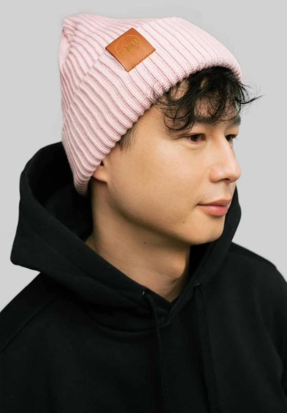 Hat warm thick, light pink 100% Bioaumwolle