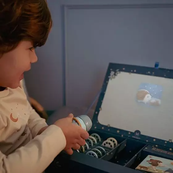 Little Dutch Geschichtenprojektor Taschenlampe Blau