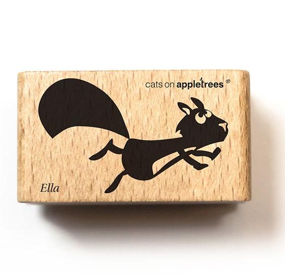 Cats on Appletrees Stempel Eichhörnchen Ella