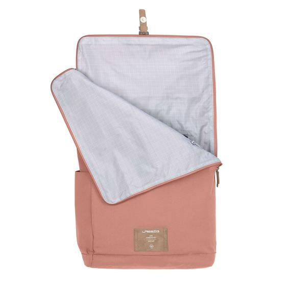 Rolltop-Wickelrucksack - ein Funktionswunder, 100% recycletes Polyester, zimt