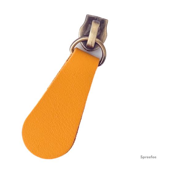 Lederzipper für Endlosreißverschluss bei Spreefee in verschiedenen Formen und Farben kaufen