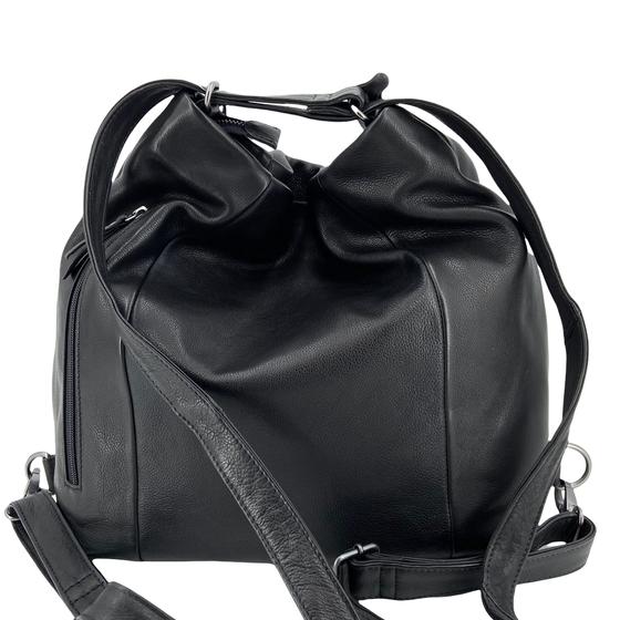 Burkely JUST Jolie 2-in-1-Tasche Rucksack Hobo Tasche schwarz