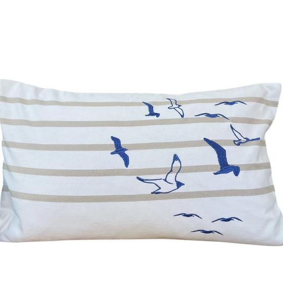 Pad Concept HAVN Kissenhülle, weiß /dark blue