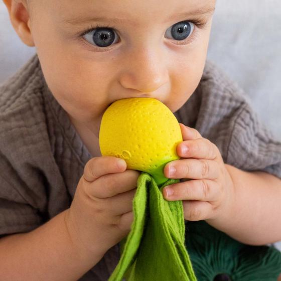 Oli&Carol Mini Doudou-Teether Lou the Lemon