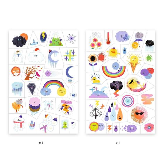 Djeco Tattoos Wetter Emojis