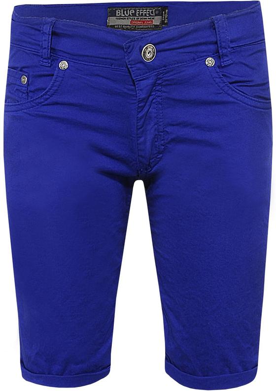 Bermuda, normal geschnitten, royalblau, Baumwolle