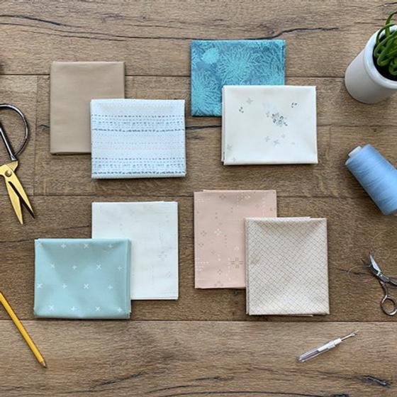 Low Volume Stoff Serenity Fusion mit feinen Punkten und Linien