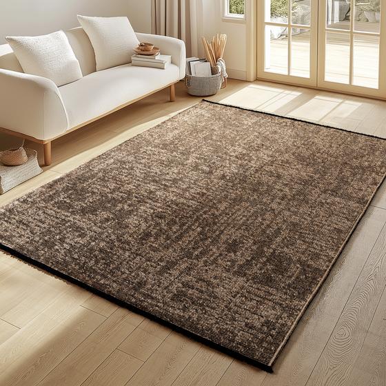 Space Teppich braun kurzflor