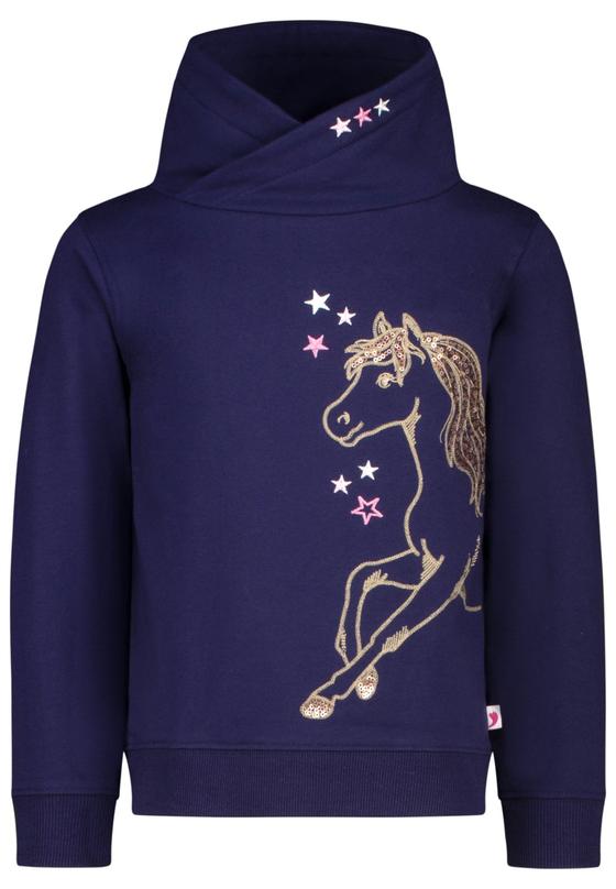 Hoodie "Horse", true navy