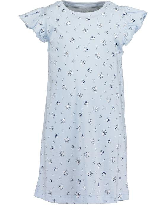 Big Shirt, Nachthemd, geblümt, blau