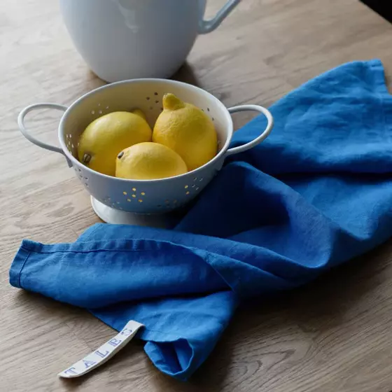 Leinen Geschirrtuch Französisch Blau