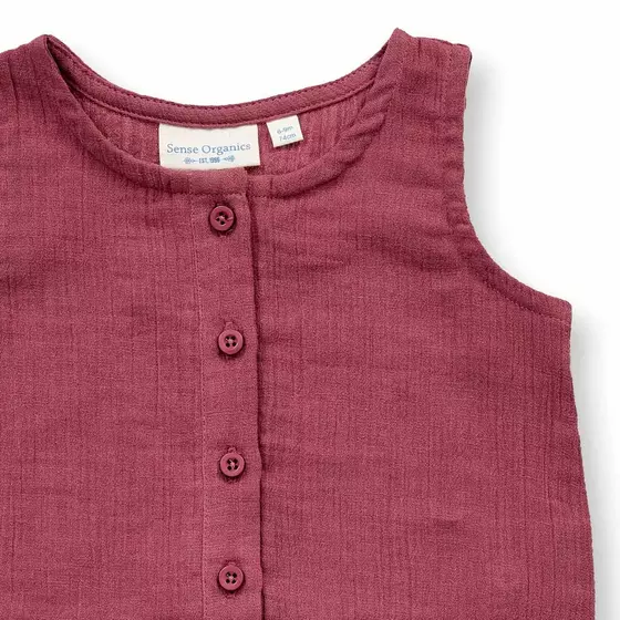Sense Organics Musselin Overall Maris Rose Brown