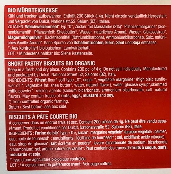 Bio Mürbteigkeks_Dolce Vita_Naber Keks_Folie_Schönbergers Kaffeegreissler