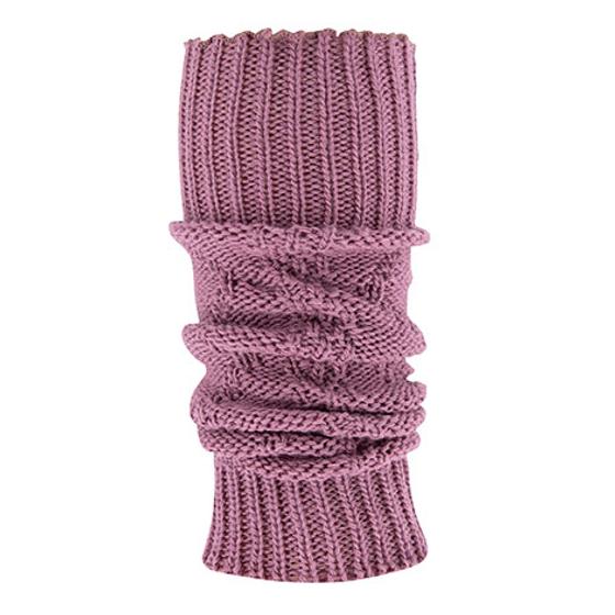 Stulpe im Zopfmuster, mauve