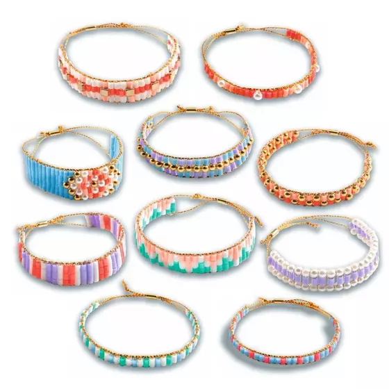 Djeco Schmuck Basteln 10 Armbänder 