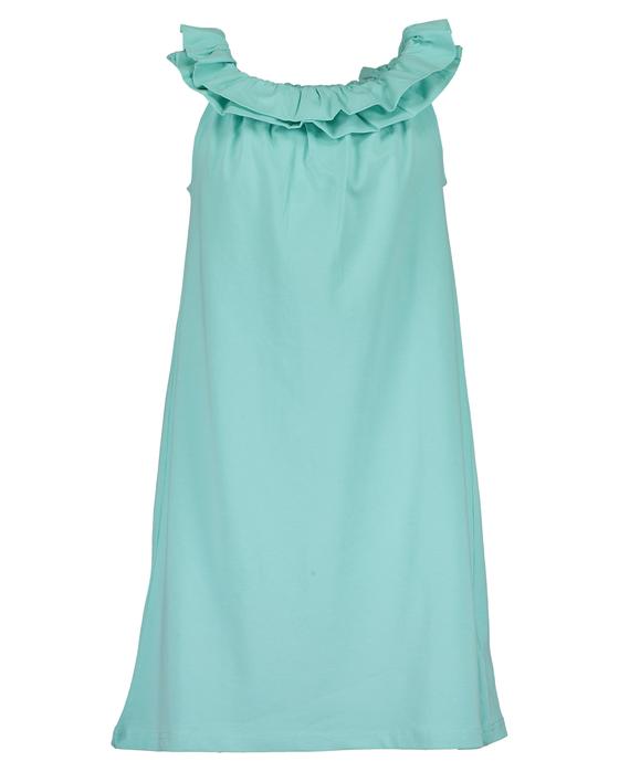Carmenkleid, Baumwolle, aqua