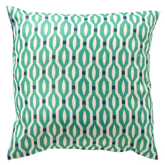 ROCKET - Outdoorkissen 45x45 cm - Wasserabweisend grün blau