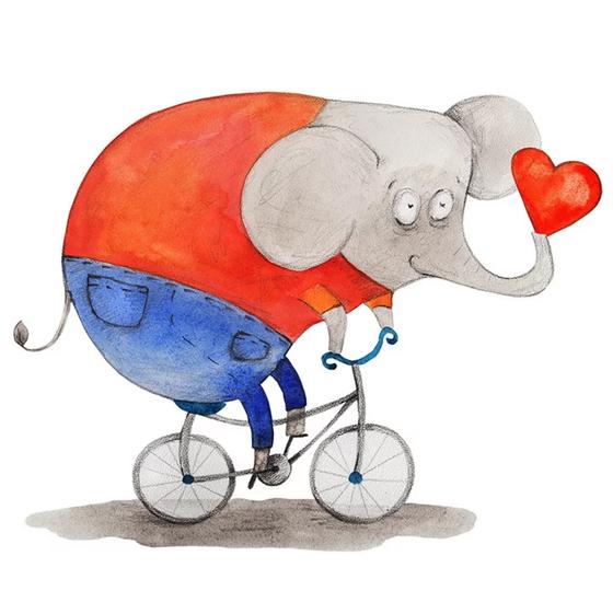 Serviette | Papier-/ Lunchserviette Elephant in Love