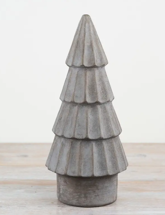 Figuren zur Dekoration | Keramikbaum - Grau