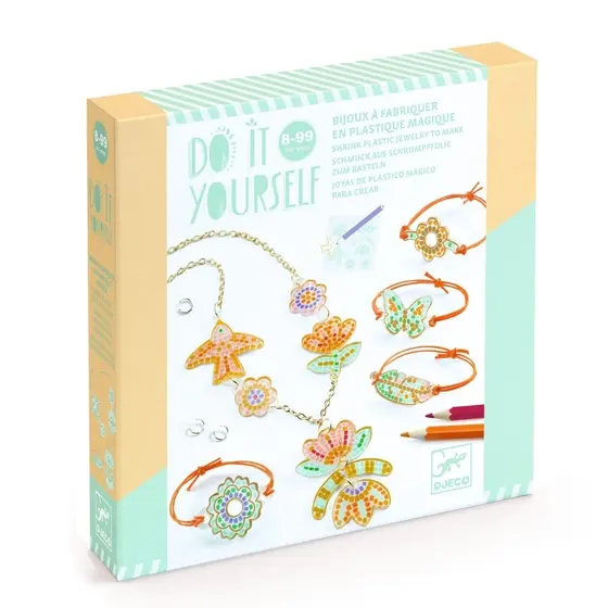 Djeco Schmuckset Schrumpfplastik Lotus