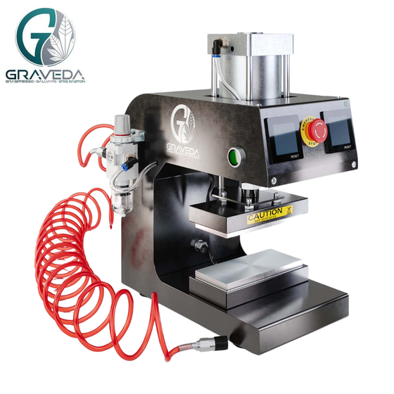 GRAVEDA, Graspresso Pneumatik Heißpresse, 5T