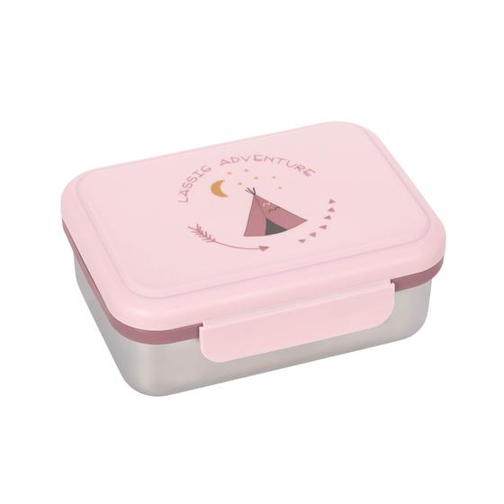 Kinder Brotdose - Lunchbox Edelstahl Adventure Tipi