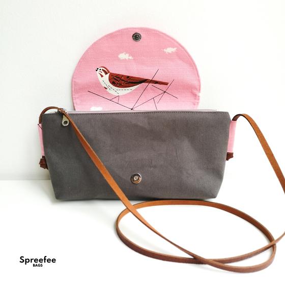 Lederriemen Velours 25mm - hellbraun