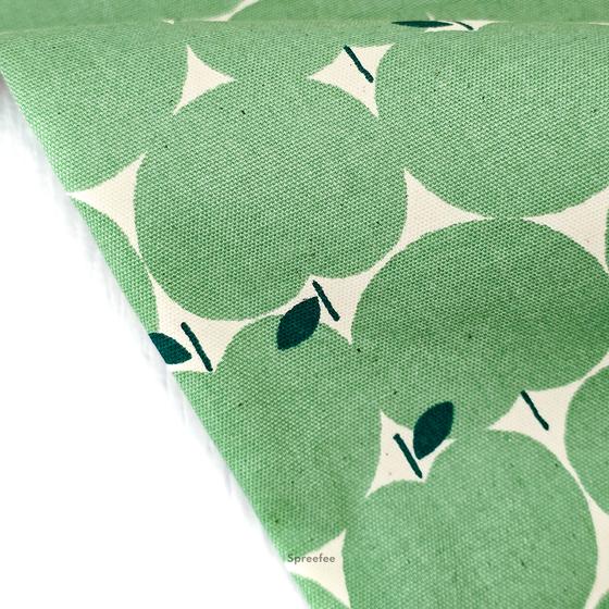 Sevenberry Canvas Apfel grün | Taschenstoff | Spreefee