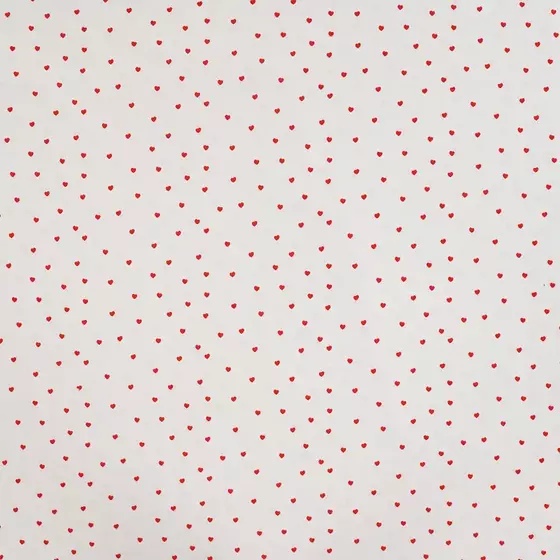 Baumwolle Mini Herz rot