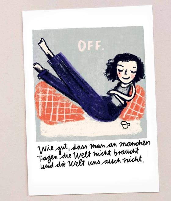 Silke Schmidt Mini Druck Manche Tage