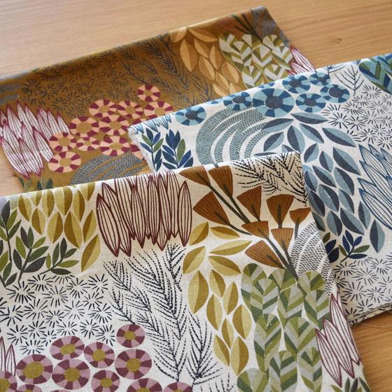 Bookhou Canvas Bloom in blautönen zum taschen nähen bei Spreefee